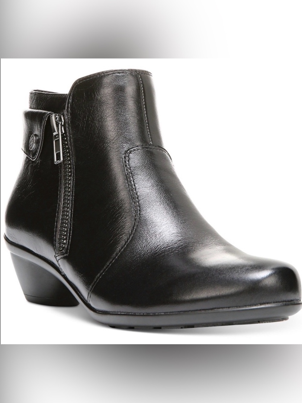 SOUL Naturalizer Haley Leather Comfort Ankle Booties